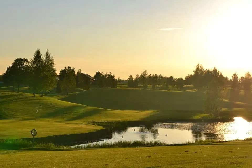 Fairway at Nes Golf Club Rommen Golf Park, an open parkland course in Vormsund