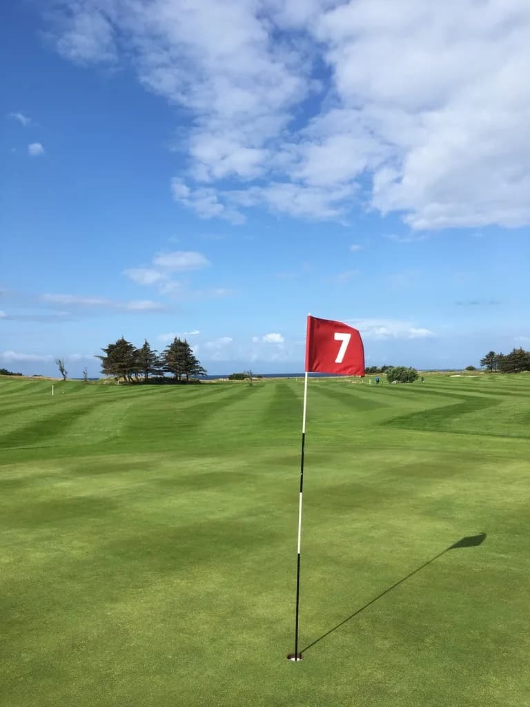 9-hole course at Randaberg Golf Club at Tungenes in Scottish links tradition